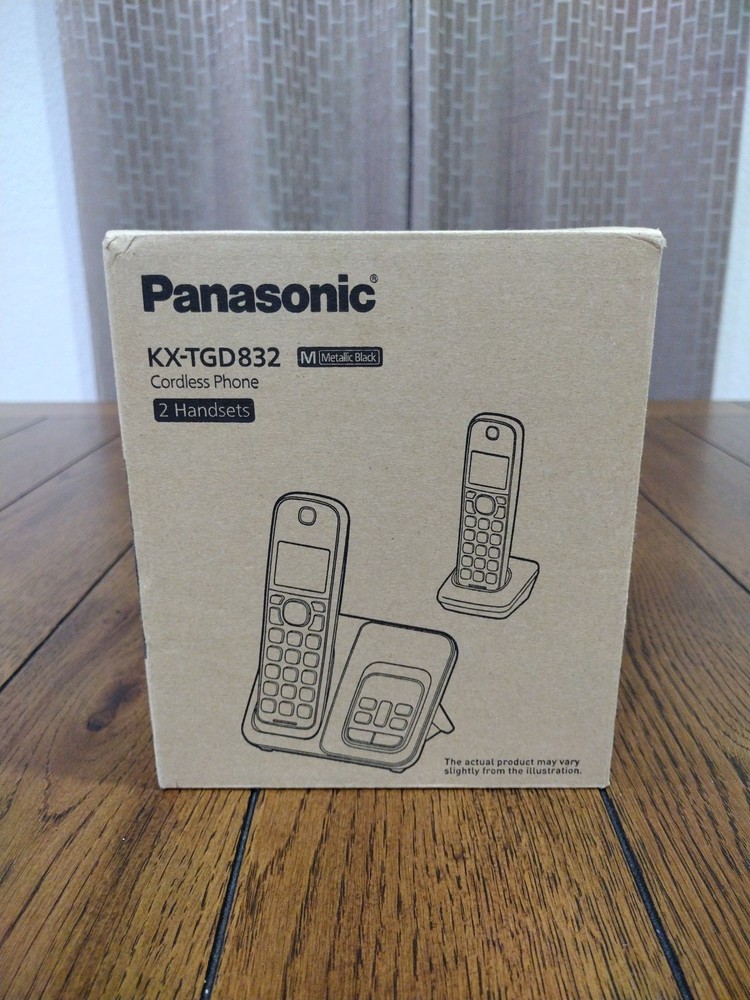 Panasonic Cordless Landline Phone 2 Handsets Advanced Call Blocking Features