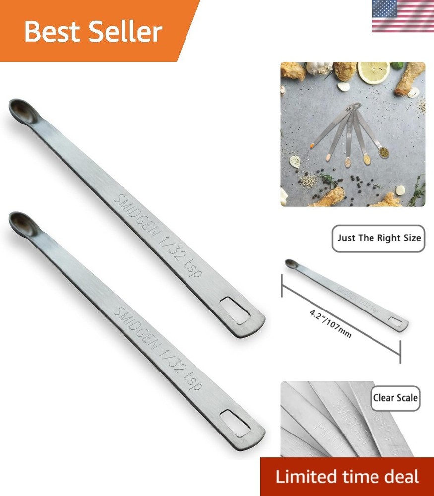 2PC Stainless Steel Tiny Measuring Spoon - 1/32 Teaspoon for Precision Cooking