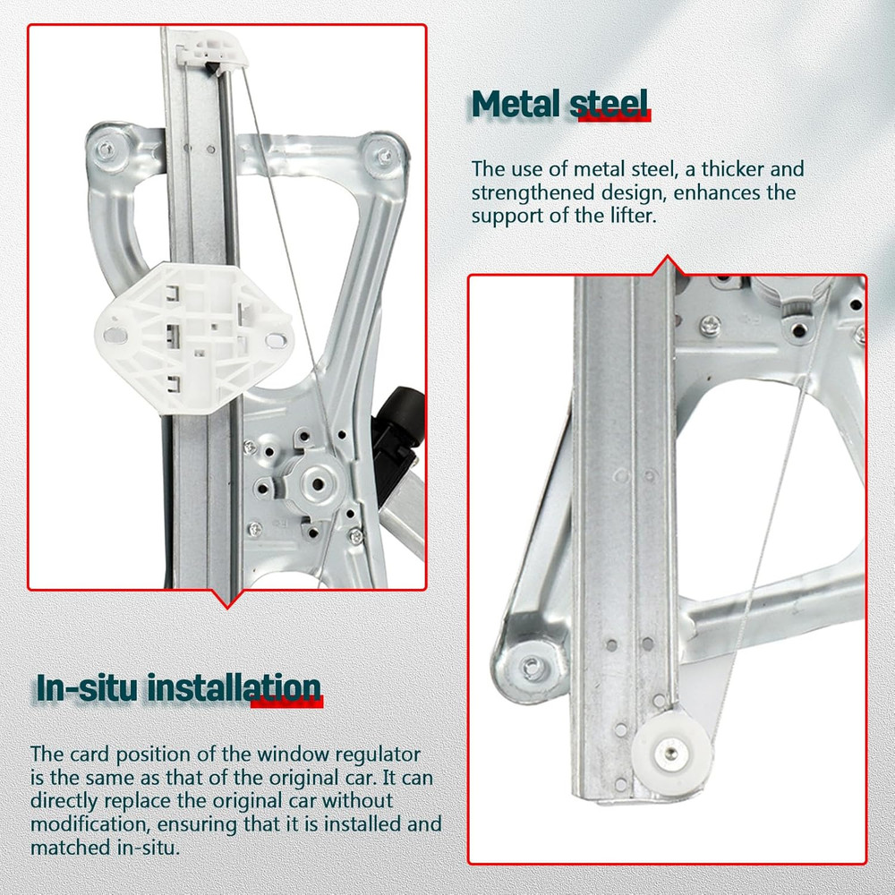 2006-2011 Honda Civic Front Left Power Window Regulator–Compatible