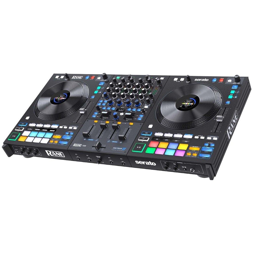 Rane FOUR Advanced 4 Channel Mixer Stems Serato DJ Controller w Black Case