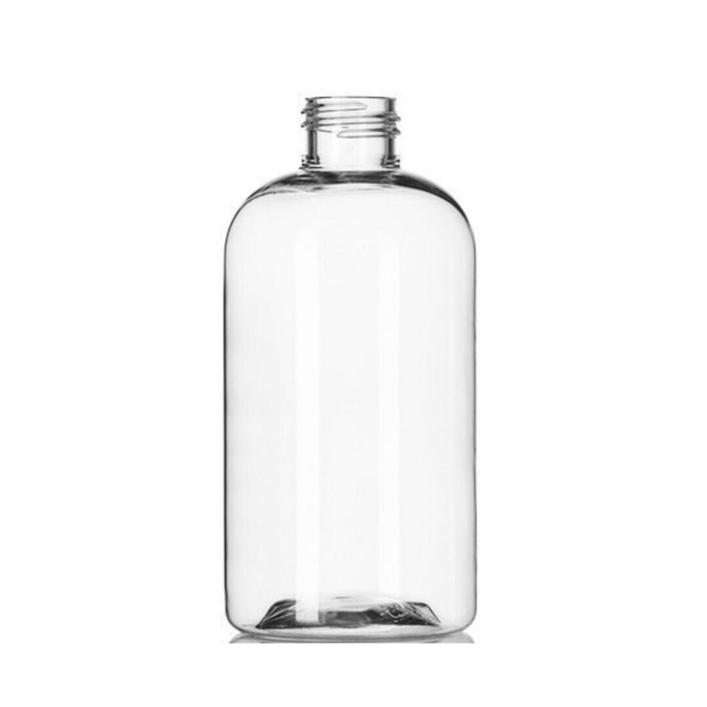 8oz Clear Boston Round Plastic Bottles
