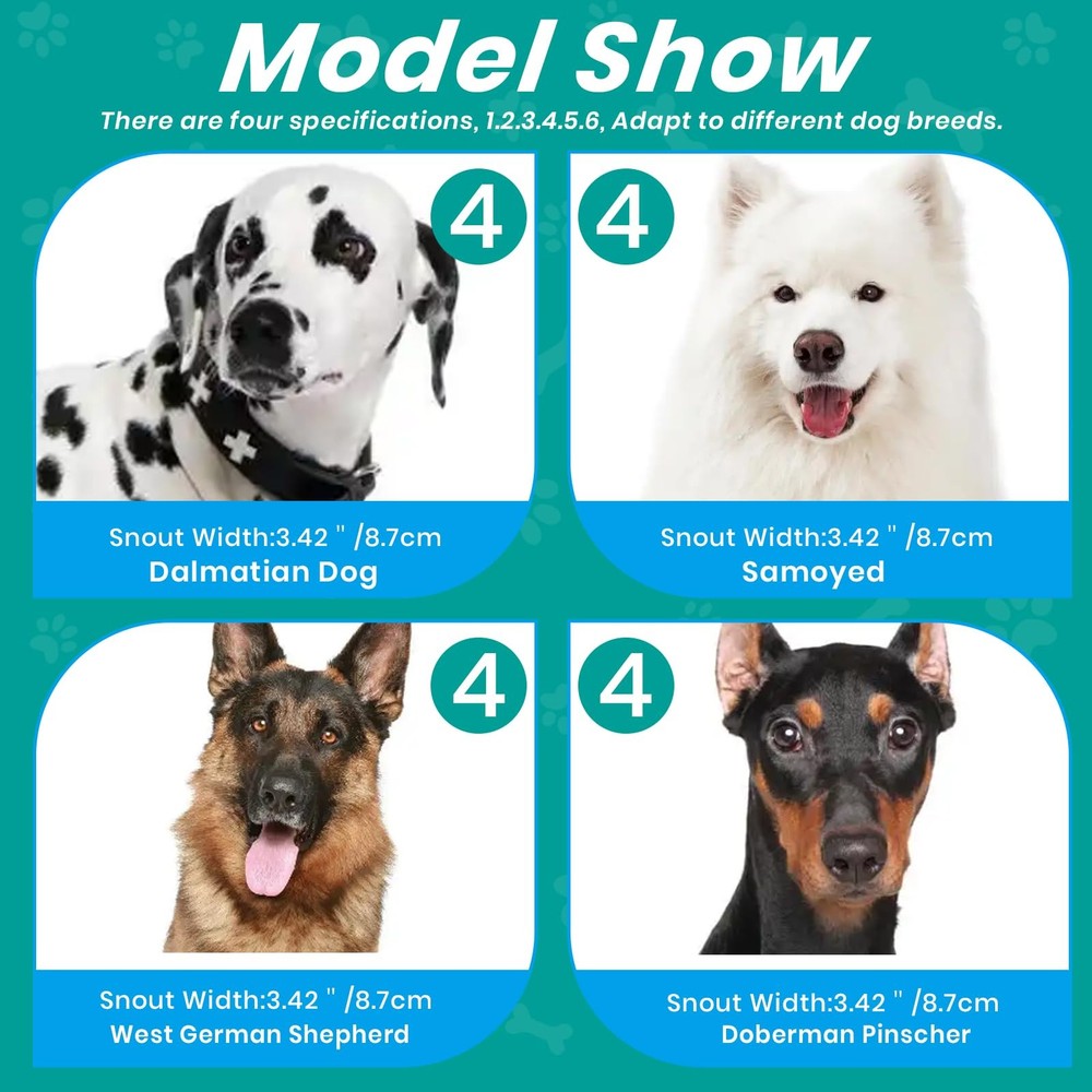 Dog Basket Muzzle, Anti-Biting Chewing Cage Muzzle, Lightweight and Comfortab...