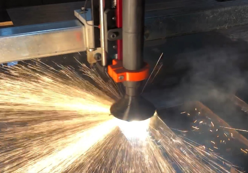 PTM 60 TECMO machine torch Splash View Spark Shield