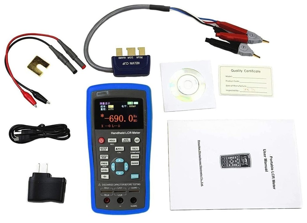 Handheld LCR Digital Bridge Meter Capacitance Inductance Resistance Meter Tester