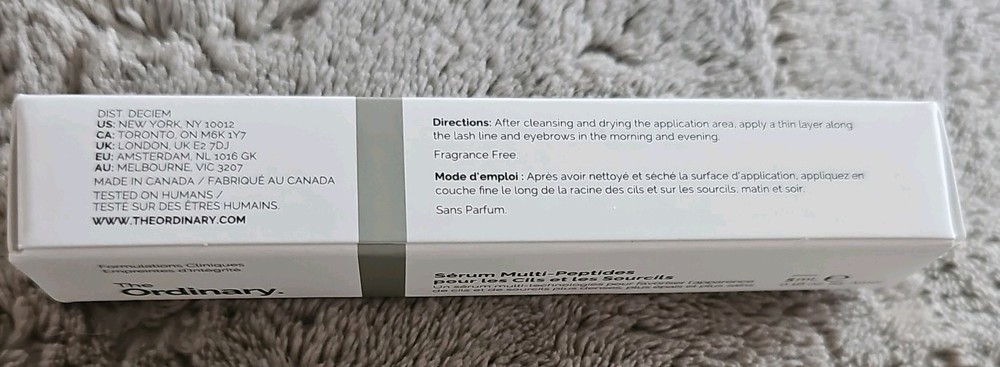 The Ordinary Multi-Peptide Lash and Brow Serum NEW IN BOX!