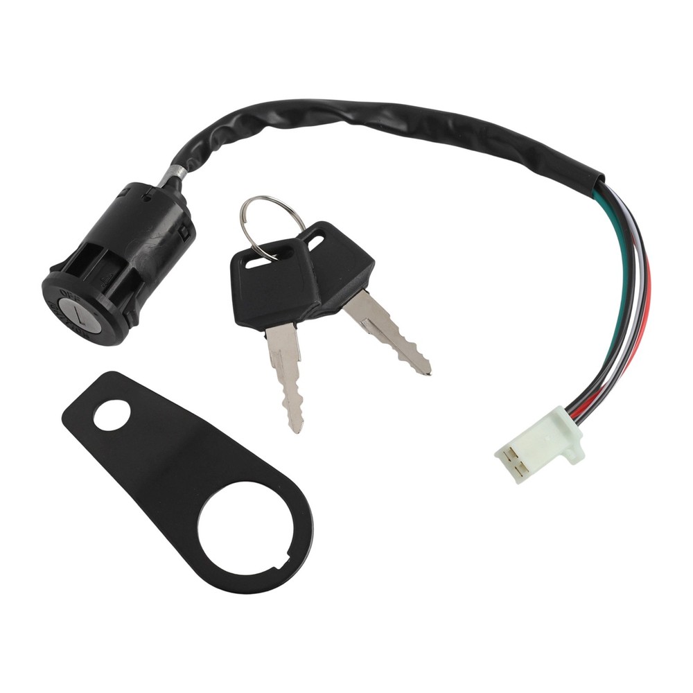 Motorcycle Ignition Switch with Holder Compatible with Multiple Brands