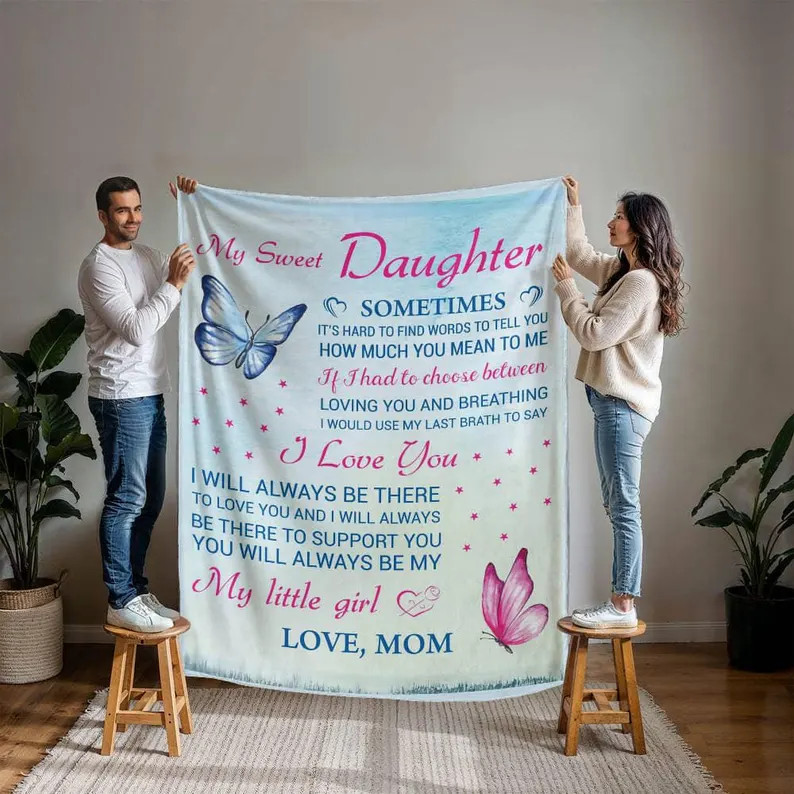 Daughter Blanket Gift From Mom Birthday Present Soft