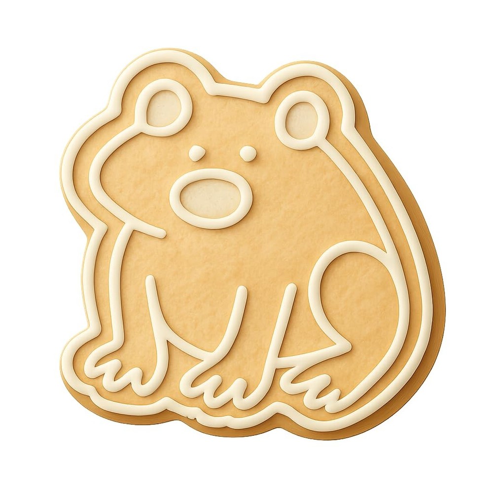 Curious Croaking Toad Cookie Cutter & Stamp - 4x3.5 Fun Kitchen Baking