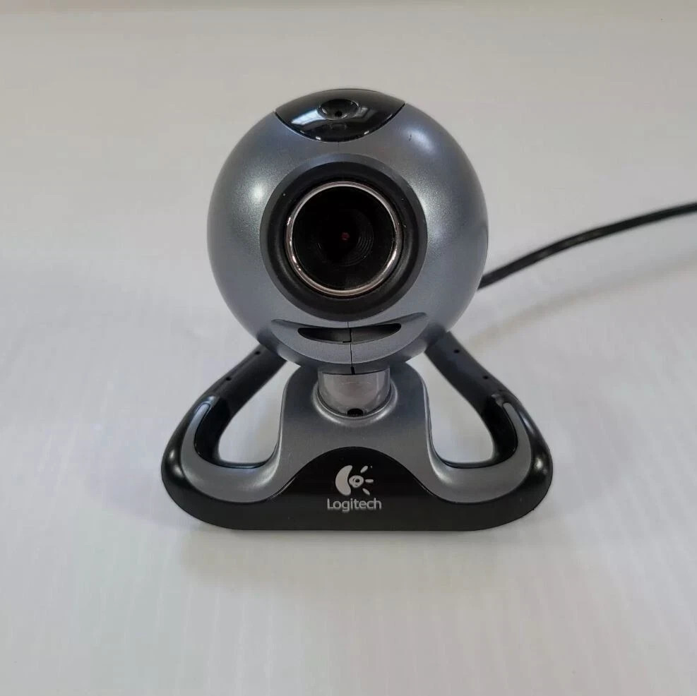 Logitech Webcam V-UAX16 Gray 861205-0000 USB Camera Bendable Base