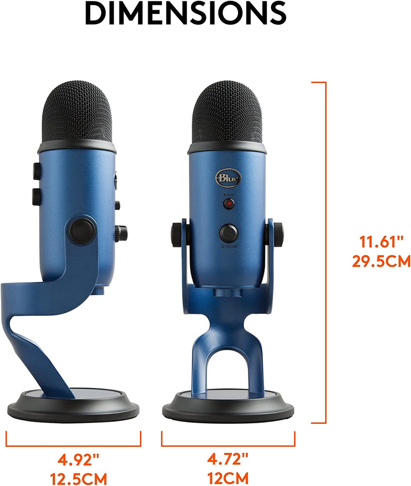 Yeti USB Microphone – Streaming, Podcast, YouTube, Discord, Studio, Plug & Play