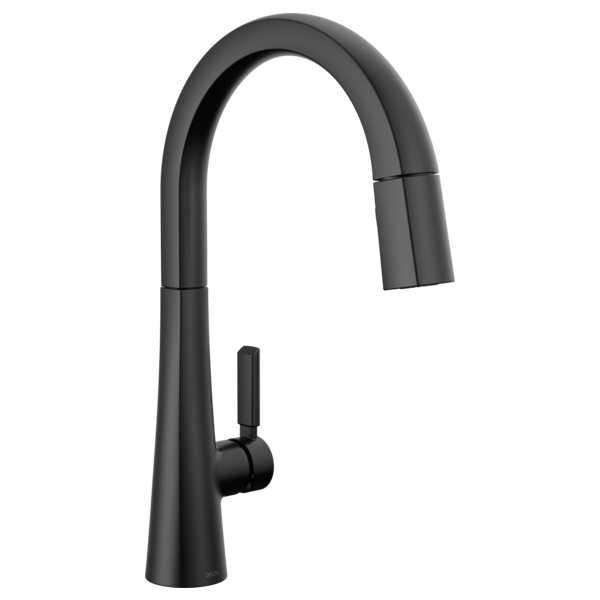 Delta Monrovia Pull-Down Kitchen Faucet Matte Black-Certified Refurbished