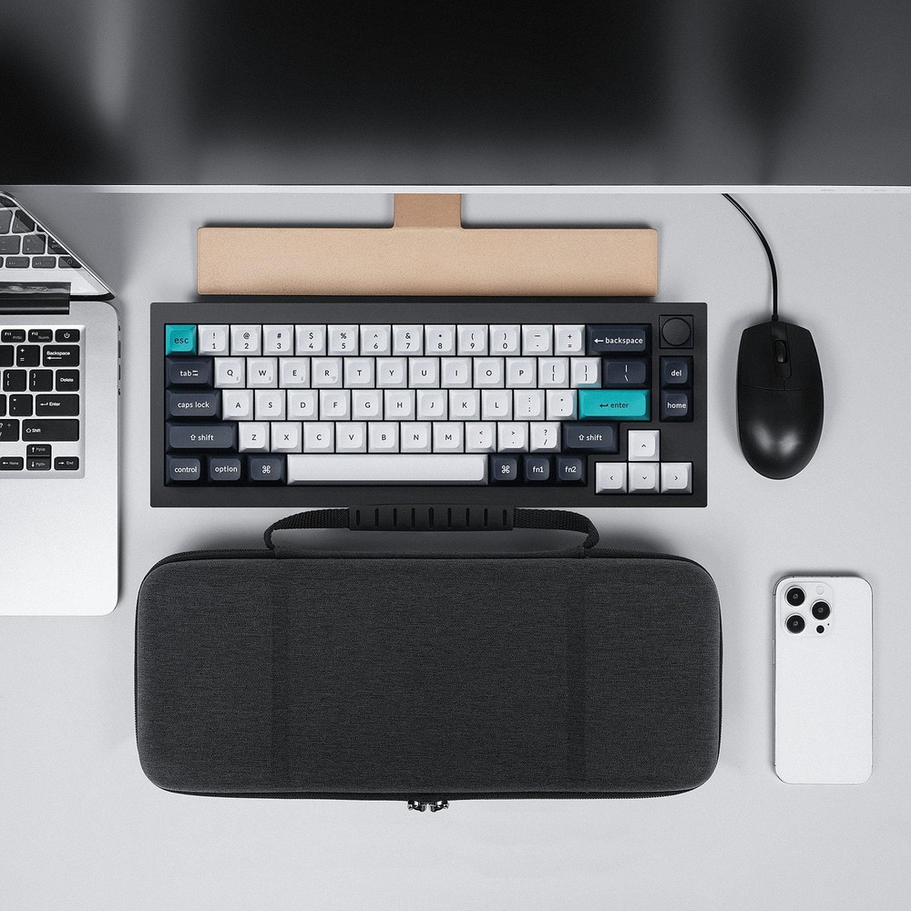 65% Compact Keyboard Case, Hard Shell Travel Carrying Bag for 68 Keys Compact...