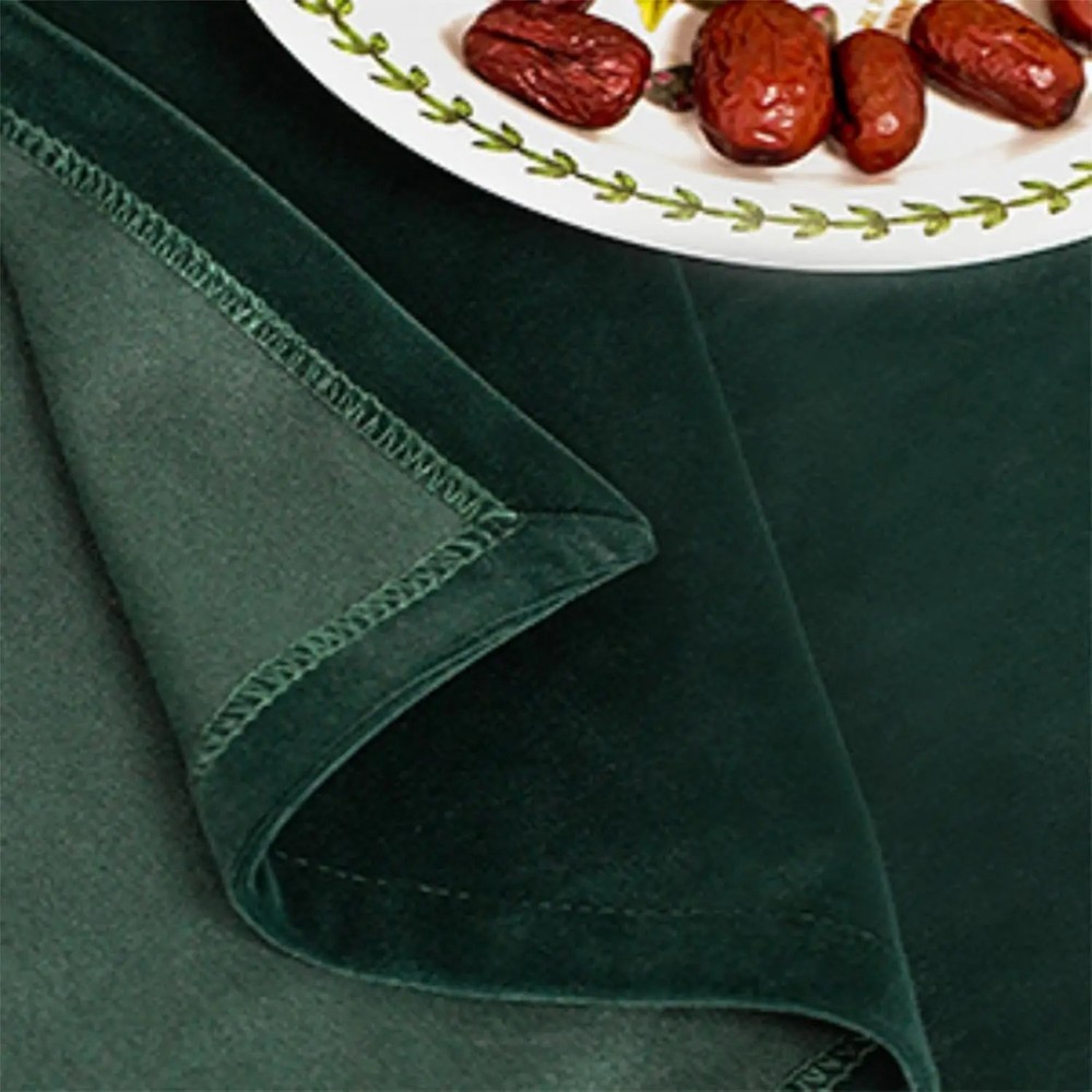 Hunter Green Christmas Tablecloth, Washable Table Cloth Plain Fabric Table Cover