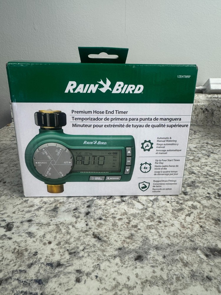 RAIN BIRD 1ZEHTMR ELECTRONIC HOSE TIMER EASY-TO-USE 7-DAY DIGITAL TIMER