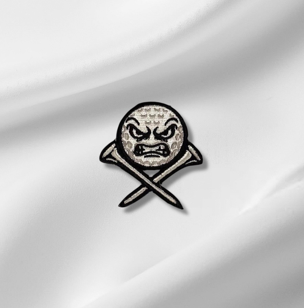 Angry Golf Ball + Tees Patch