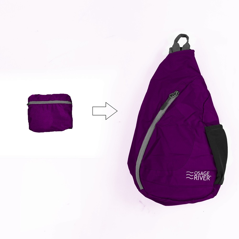 Osage River Taber Sling Bag - Purple/Gray