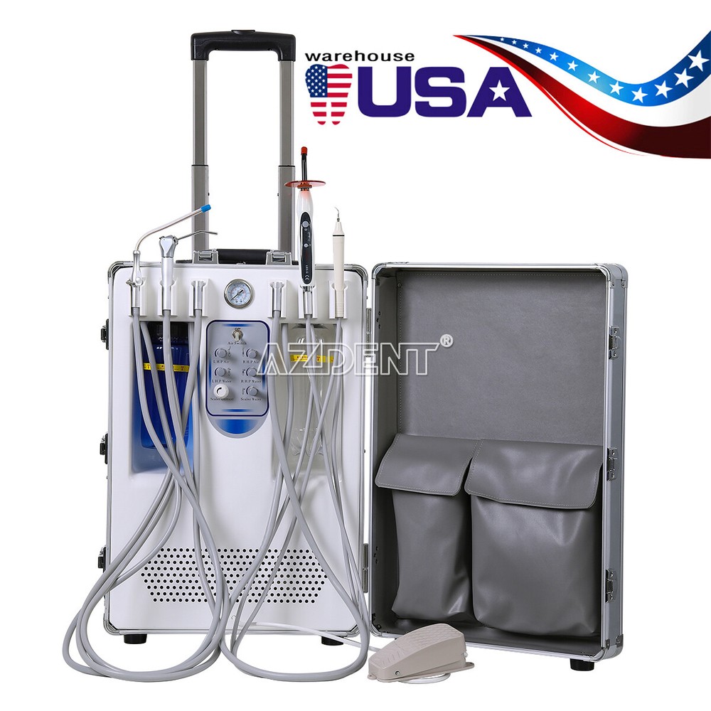 Dental Mobile Delivery Unit Air Compressor Suction System / Handpiece Kit 4Hole