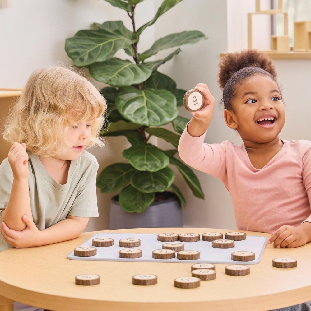 Kaplan Early Learning Magnetic Wood Cookie Counters - 21 Pieces