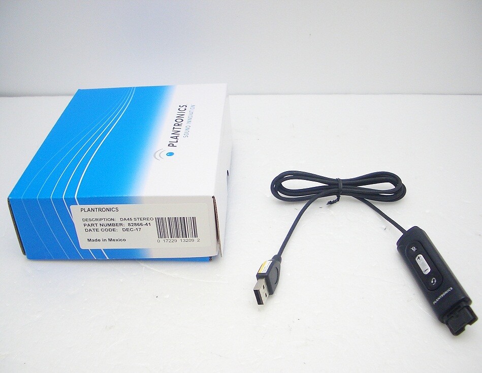 Plantronics DA45-M 6-Pin D-series Headset USB Headset Adapter / Audio Processor