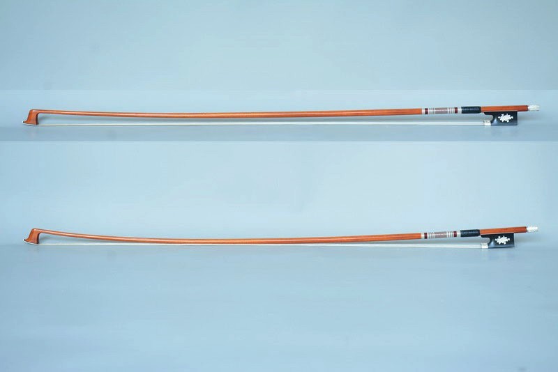 Master model!Special offer!A Pernambuco Violin 4/4 Bow,silver engraved mounted!