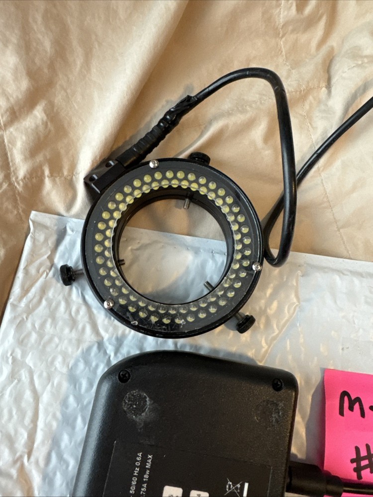 (Works) Luxo Microscopes By Unitron 18743 - Dimmable LED High Output Ring Light