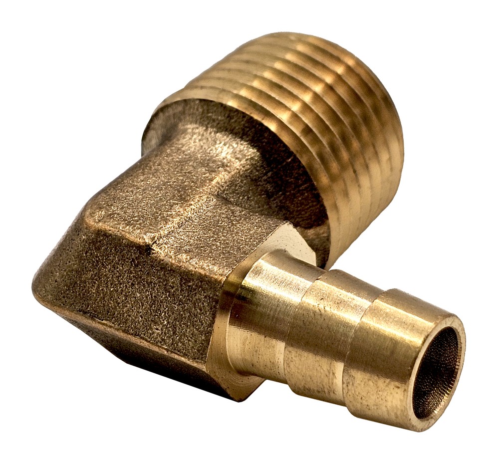 Home Brew Ohio Brass Elbow 1/2" B X 1/2" MPT