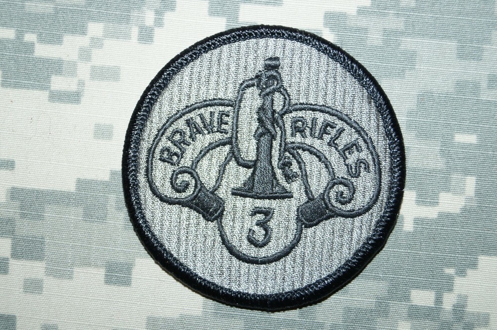 Military Patch US Army 3rd Armored Cavalry Regiment ACU Authentic Hook & Loop
