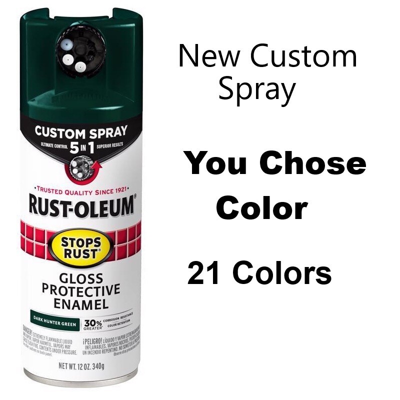 Rust-Oleum Stops Rust Gloss Flat 12oz Spray Paint Protective Enamel Custom Spray