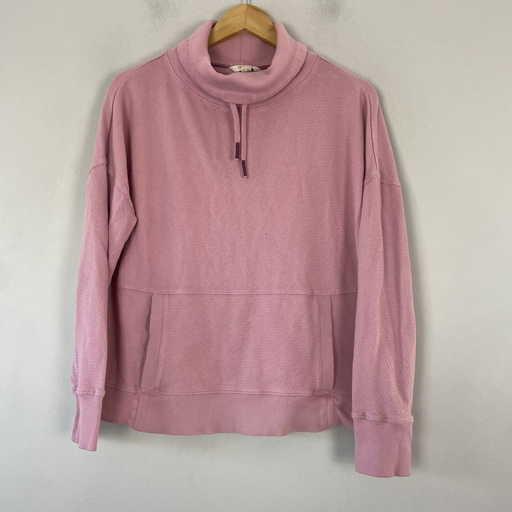 White Stuff Jumper Womens Size 10 Pink High Roll Neck Long Sleeve Pullover