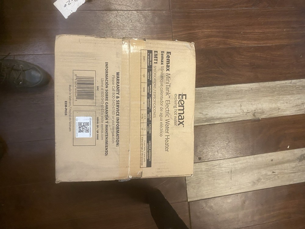 Eemax EMT1 1.5-Gallon Mini Tank Electric Water Heater , White , 12.50 x 11.00...