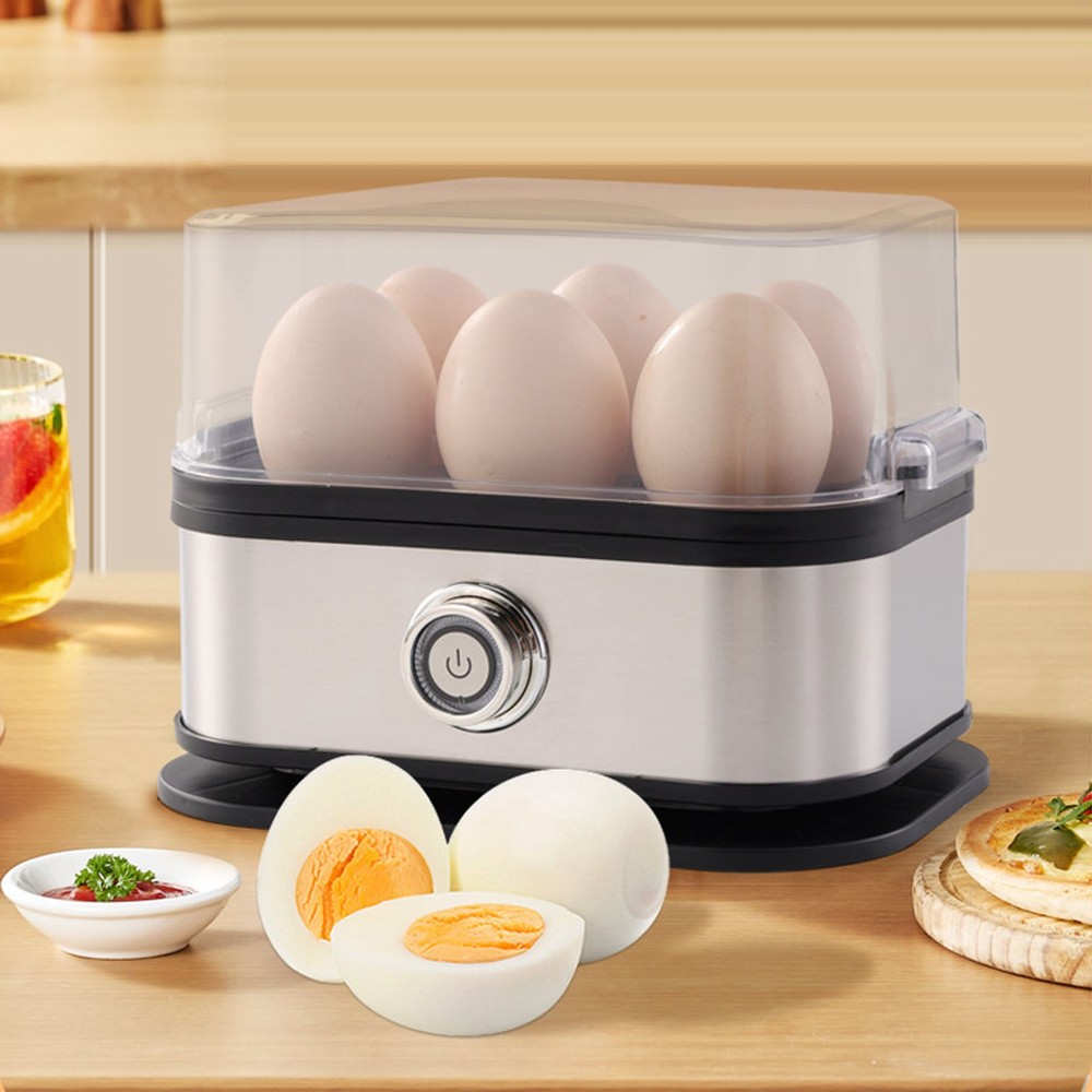 3-Egg Cooker Electric 6 Eggs Soft Medium Hard Boiled Poached Egg Maker