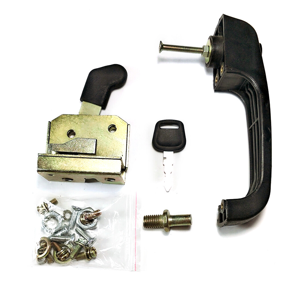 Universal Tractor Heavy Equipment Locking Door Handle loader door lock w/2Handle