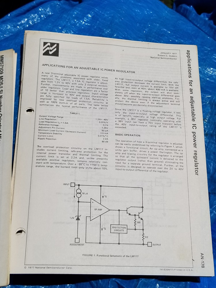 2 VINTAGE ELECTRONIC BOOKS NATIONAL SEMICONDUCTOR DATA 1977 LINEAR APPLICATIONS