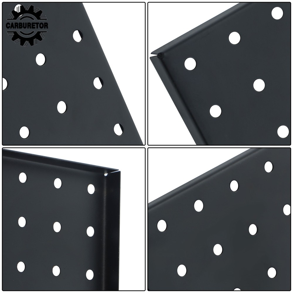 4 Pack 12 × 12 Inch Metal Pegboard Panel Wall Organizer Panel Storage Hanger