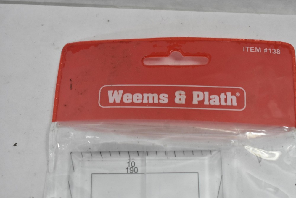 Weems & Plath Clear Parallel Ruler 18 In Protractor Scale Chart Plotter