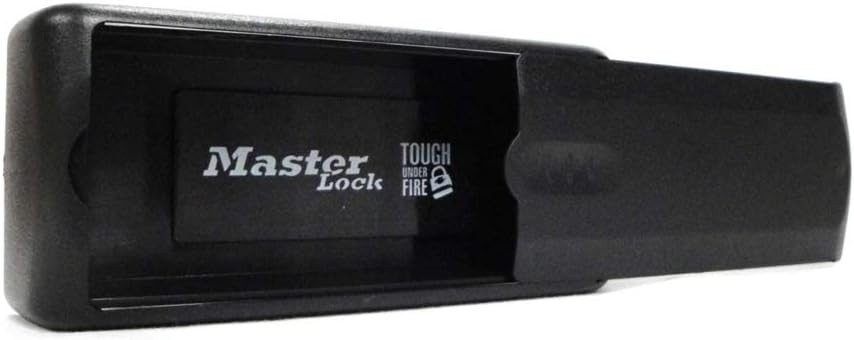 Master Lock Magnetic Key Holder 1 Pack Black Secure Hidden Storage Box Case