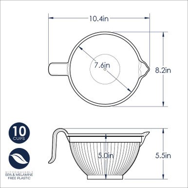 Nordic Ware Better Batter Bowl - White