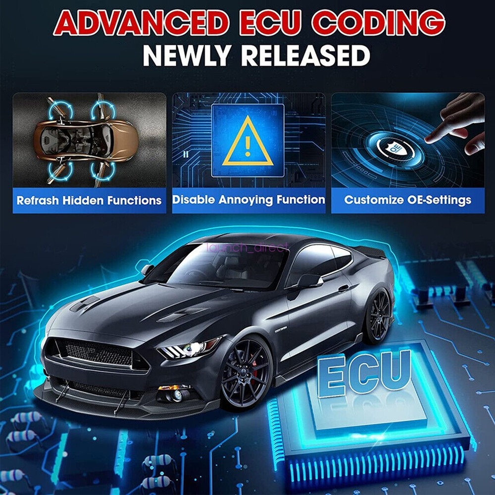 LAUNCH X431 CRP919E Bidirectional Diagnostic OBD2 Scanner ECU Reader 35+ Reset