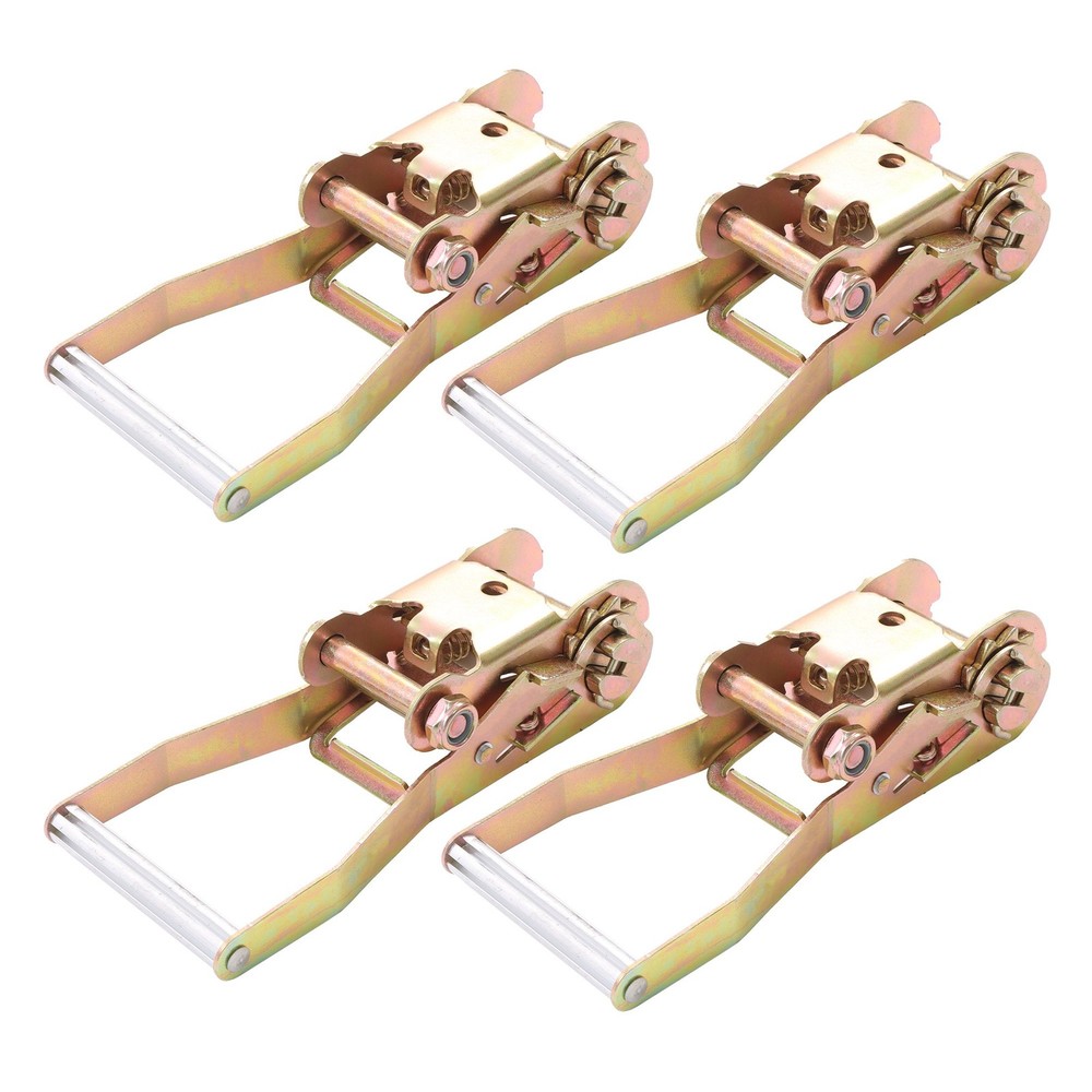 Ratchet Strap Tie Down 4 Pcs 2" Handle Ratchet with Buckle 3333lbs Work Load