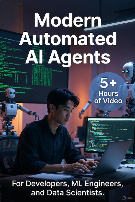 Modern Automated AI Agents - Video Training tutorials CBT - 5+ Hours