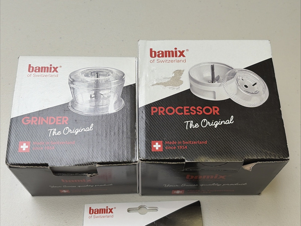 Bamix Grinder, Processor And Powder Disc, Excellent Condition!