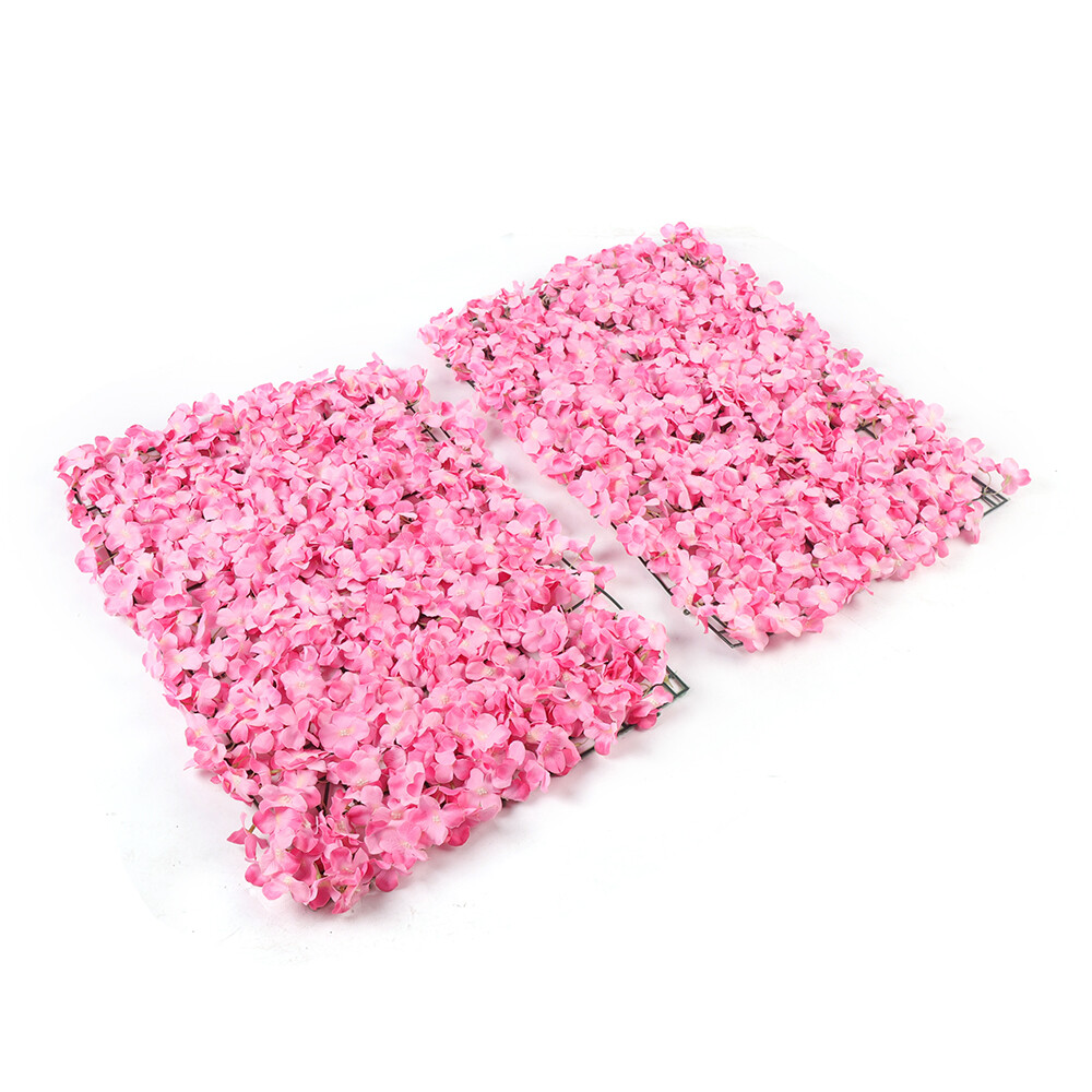 10pcs Artificial Flower Wall Panel Silk Fabric Floral Backdrop Decor Wedding