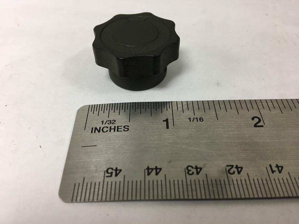 Vintage Black Bakelite Fluted Knob