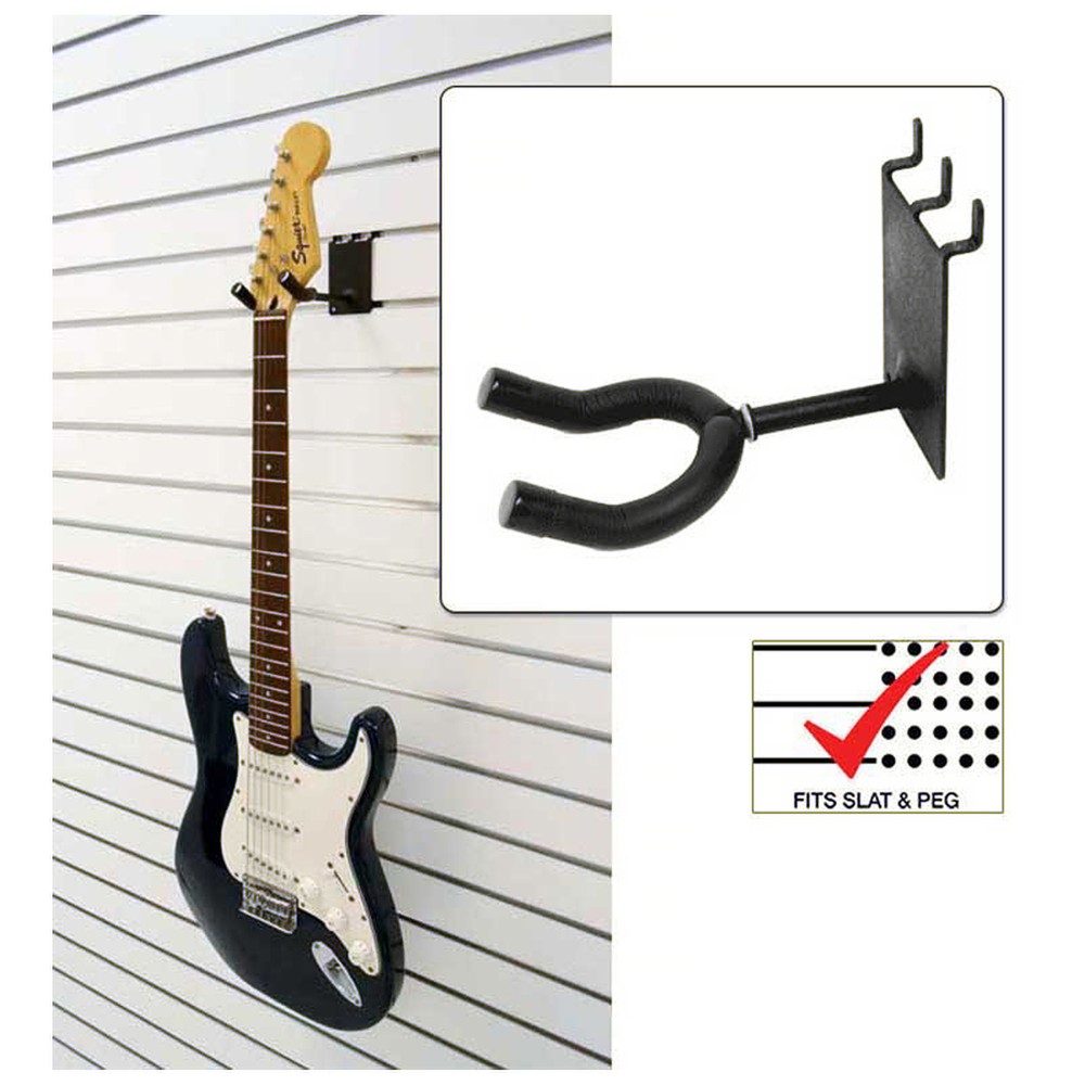 D'Luca 2" Standard Guitar Hanger Fits Slatwall And Peg Wall