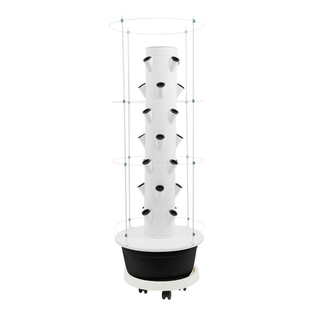 Vertical 28-Pots Hydroponics Tower Hydroponic Growing System w/ Climbing Trellis
