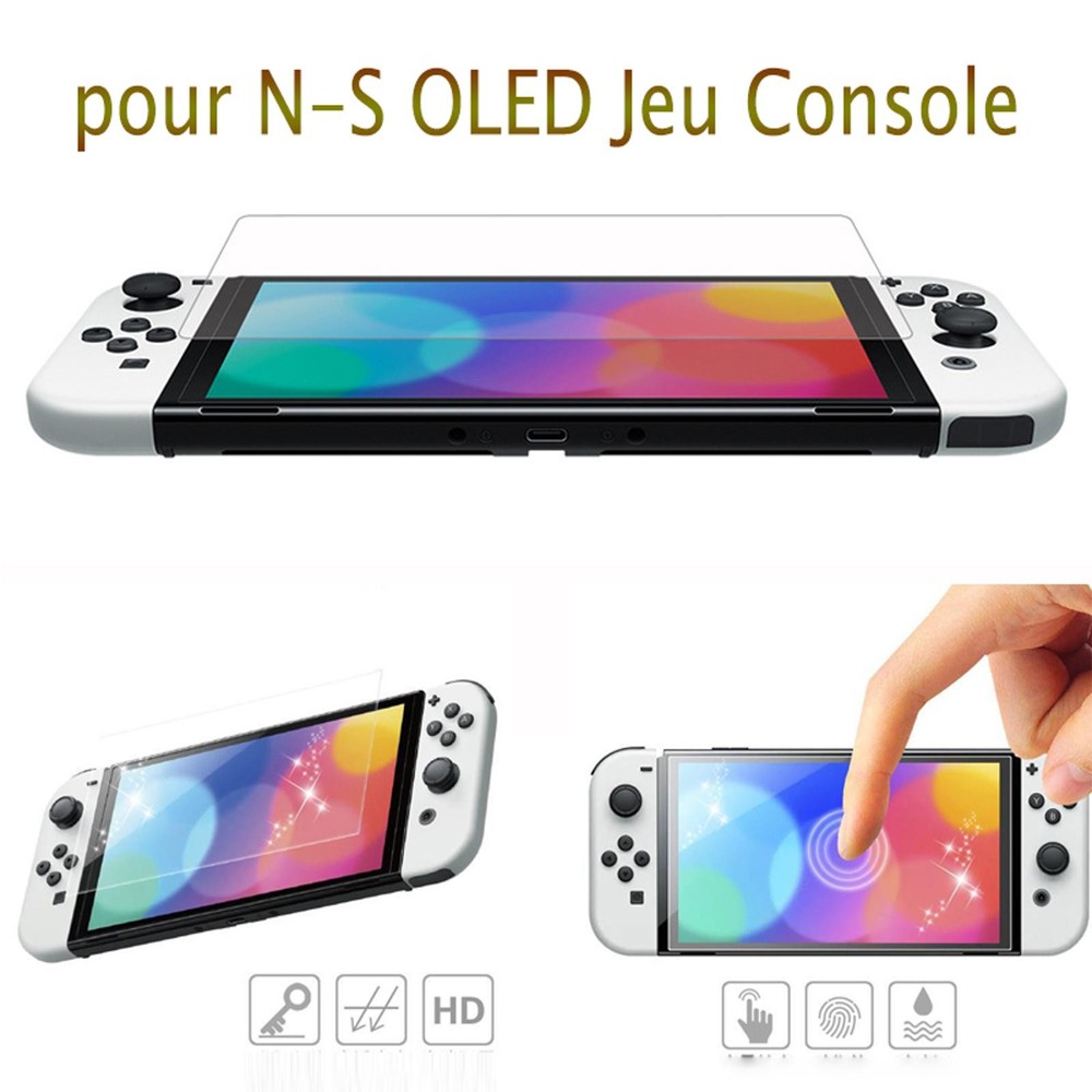 Replacement Tempered Glass Screen Protector Film for Nintendo Switch OLED NS