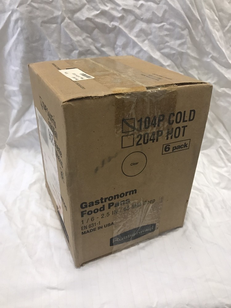 Rubbermaid 104p Pans- 6 pack