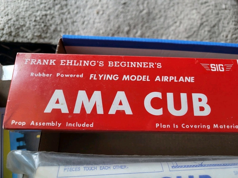 SIG AMA CUB (2) RUBBER-POWERED AIRPLANES KIT FF-5