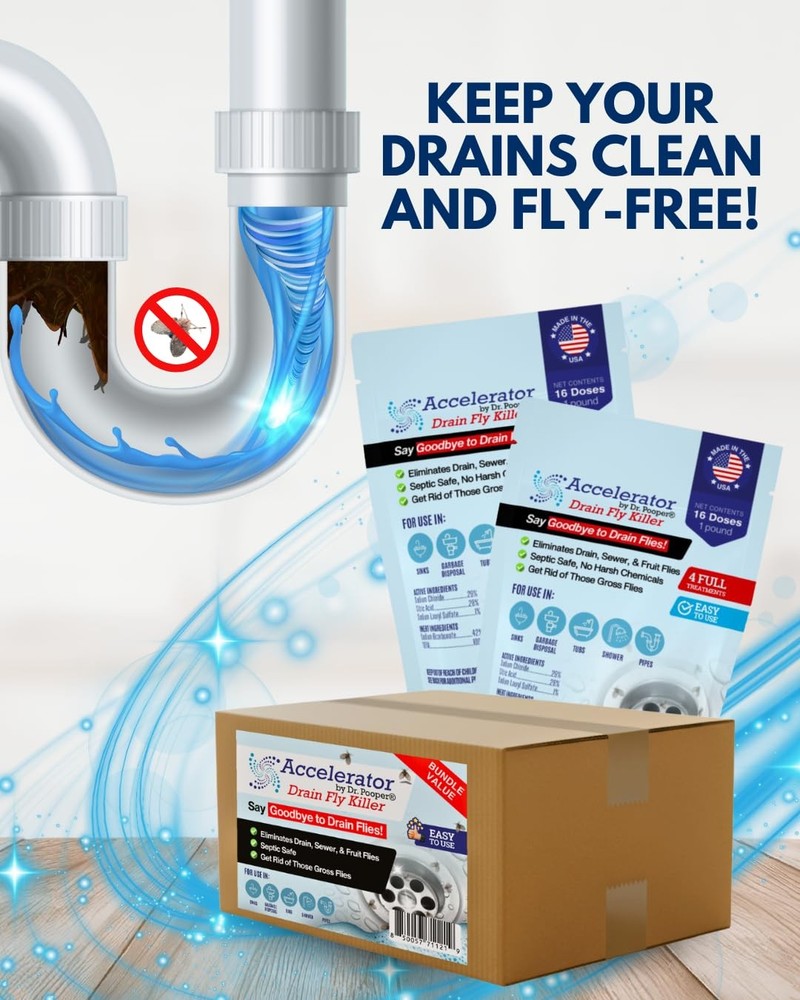 Drain Powder 32oz – Complete & Pipe Treatment Kit