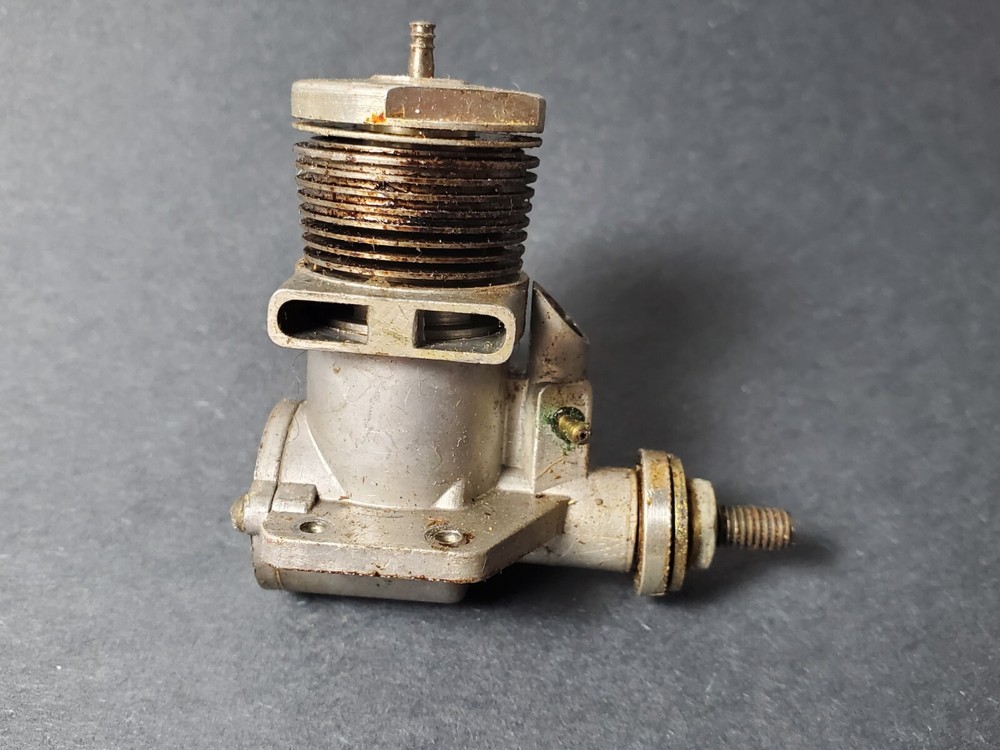 1961 Fox 10 Hustler Model Plane Engine Control Line FF Nitro Fuel Airplane Motor